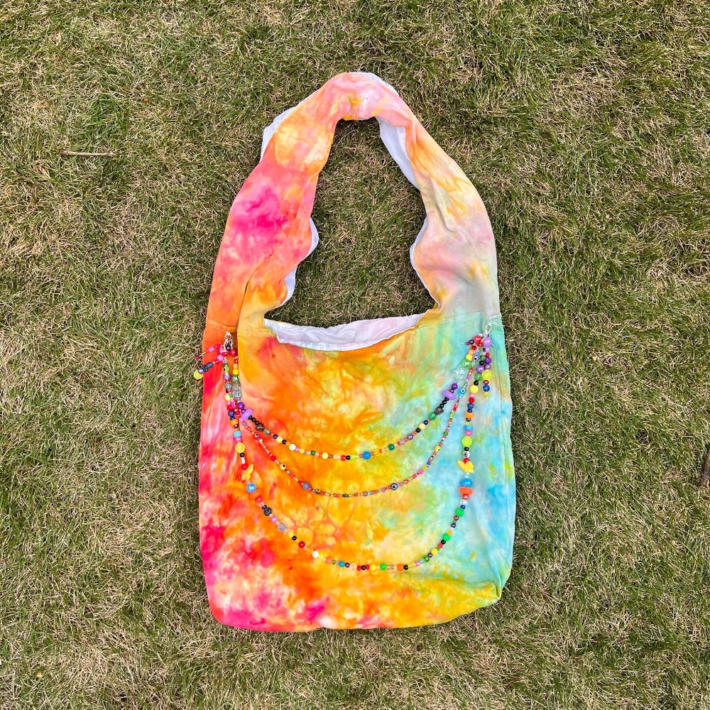 New Bohemian Tye Dye Hobo Bag
